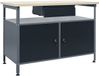 vidaXL Werkbank, zwart, 120x60x85 cm, staal
