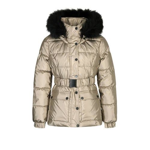 Morgan gewatteerde winterjas goudkleurig