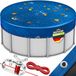Tillvex Premium Couverture de piscine Ronde ø 420cm bleu