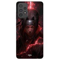 Maniacase Coque Pour Samsung Galaxy A73 Itachi Uchiwa anime 3D Fanart