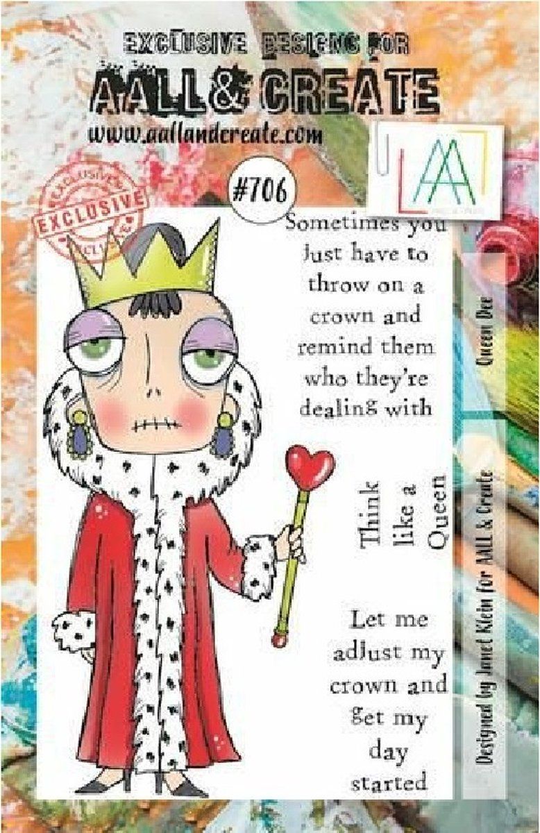 AALL & Create clearstamps A7 - Queen dee