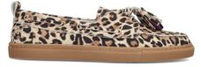 Poelman PS Poelman SILK Dames Loafers - Beige met dierenprint
