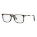 Chopard VCH344 lunettes, rayé noir+cristal, 53 pour hommes, rayé noir + verre