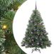 Sapin de Noël artificiel avec 150 LED vert 150 cm PE et PVC