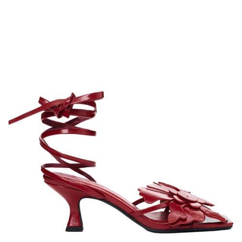 Desigual imitatieleren sandalen met 3d-applicatie bordeaux