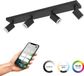 EGLO connect.z Melitello-Z Smart Spot - LED - 68 cm - Zwart - Instelbaar RGB & wit licht - Dimbaar - Zigbee