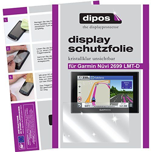 dipos I 6X beschermfolie helder compatibel met Garmin Nüvi 2699 LMT -D/Camper 660 LMT-D folie displaybeschermfolie