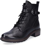 Tamaris Dames Enkellaarsje 1-1-25856-29 003 Zwart Leer/Synthetisch Normaal Maat 38 EU