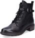 Tamaris Dames Enkellaarsje 1-1-25856-29 003 Zwart Leer/Synthetisch Normaal Maat 38 EU