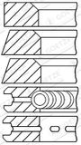 Goetze Engine 08-292800-00 Set zuigerringen