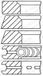 Goetze Engine 08-292800-00 Set zuigerringen