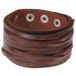 LGT JWLS Lookinggoodtoday Gesneden bruine leren heren armband