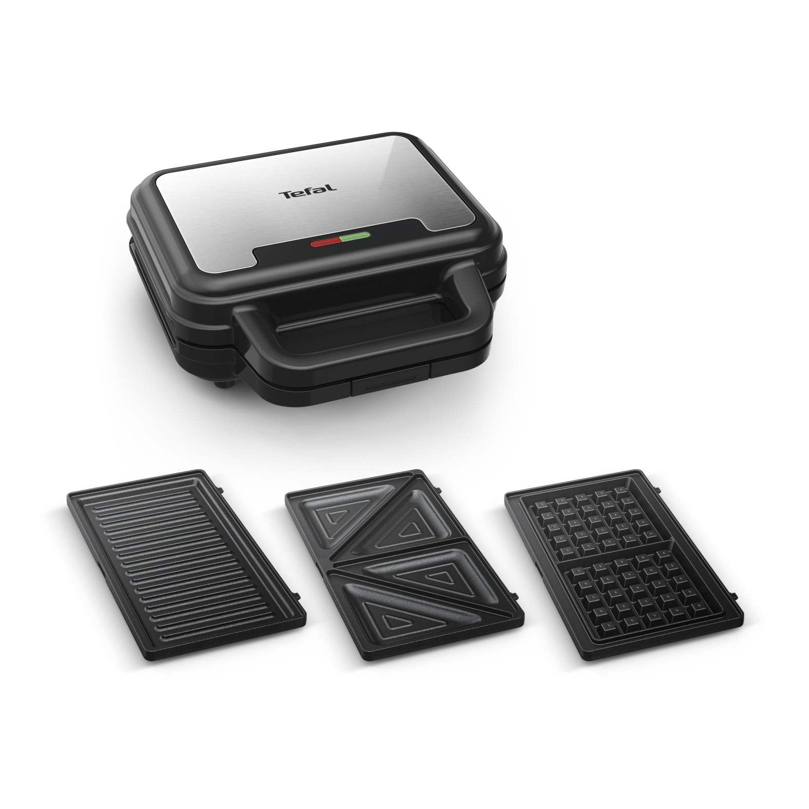 Tefal UltraCompact 3in1 Wafel-, Tosti-ijzer & Contactgrill - Zwart/RVS