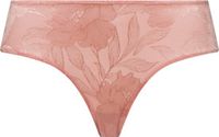 Hanro Midislip Tina Vrouwen Mokka Powder Gebloemd