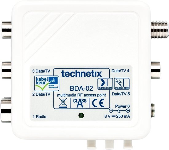 Technetix Antenne opsteekversterker BDA-02-S [ZIGGO geschikt