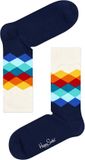 Happy Socks Faded Diamond Sock - unisex sokken - Unisex - Maat: 41 - 46