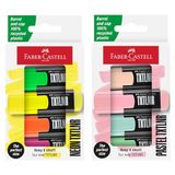 FABER-CASTELL Textmarker-set TXTLNR, 8 neon- en pastelmarkers