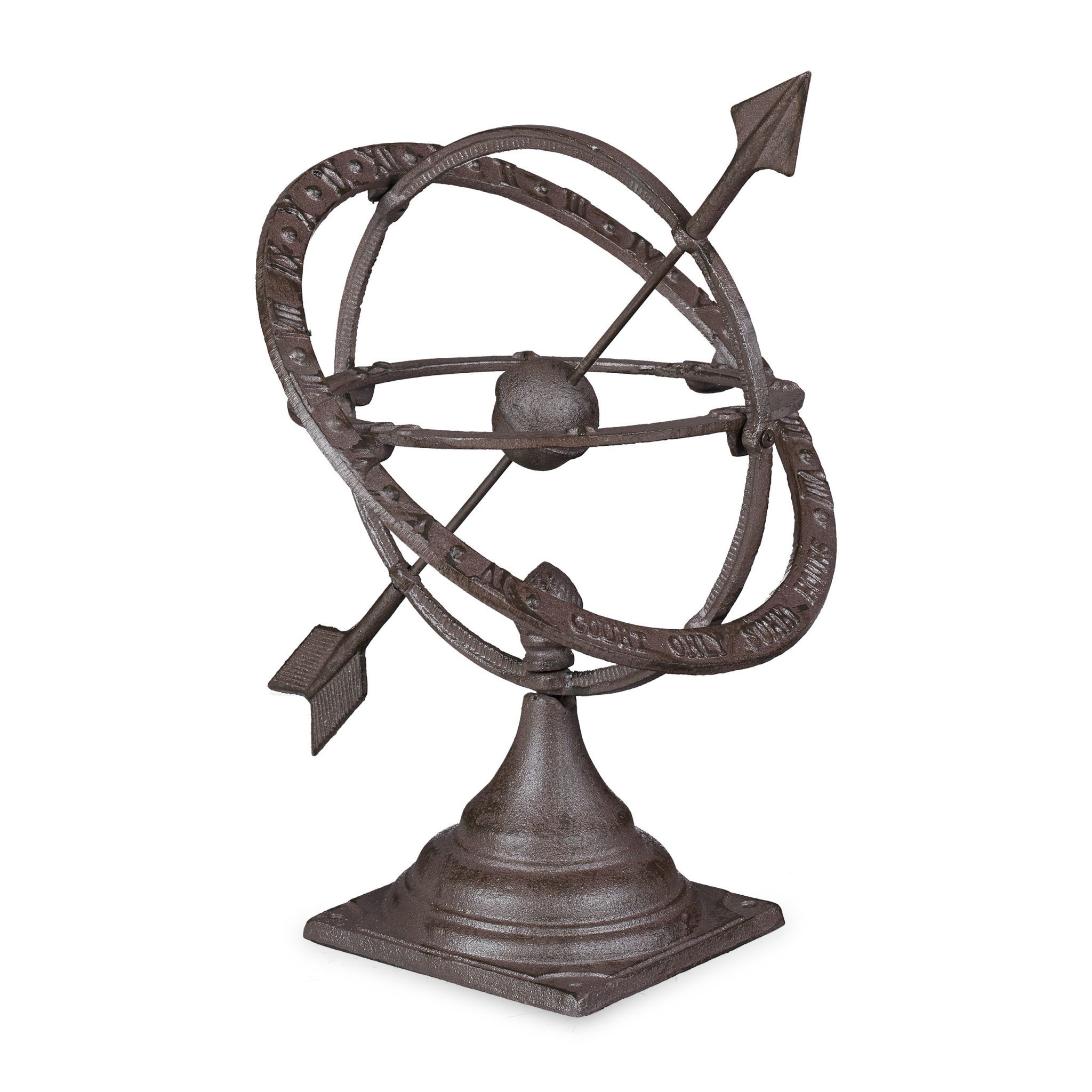 Relaxdays Cast Iron Garden Sundial - Weatherproof Outdoor Decoration
