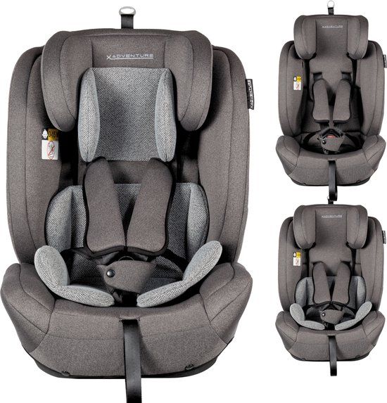 X Adventure Autostoel Premium Groep 1/2/3 i-Size - Grijs