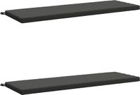 vidaXL Coussins de banc SOEST 2 pièces 100% Polyester Anthracite 150 x 50 x 5 cm