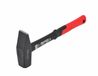 AWTOOLS Marteau de charpentier Noir - 0,5 kg - Manche en fibre de verre - Poignée antidérapante