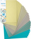 Netuno Bristol-karton in zomerkleuren - 5x5 - A4 - 25 vellen