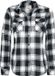 Brandit Amy Flannel Checkshirt Chemisier en flanelle pour femme - Noir/Blanc - XXL