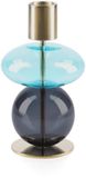 Holmegaard Bubble kandelaar H14cm bleu / fumée