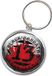 Rock Off Black Sabbath - 13 Flame Circle Sleutelhanger - Multicolours