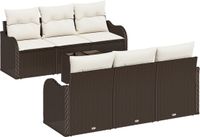 vidaXL Tuinbank Set Bruin Polyrotan 55 x 55 x 37 cm