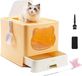 Unyqoos® Afgesloten kattenbak met lade en deksel