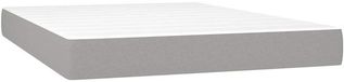 vidaXL Matelas à ressorts ensachés medium full 137x190x20 cm tissu gris clair