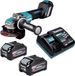 Makita GA 044 GU201 meuleuse d'angle sans fil 40 V max. 125 mm X-LOCK sans balai + 2x batterie 4,0 Ah + chargeur