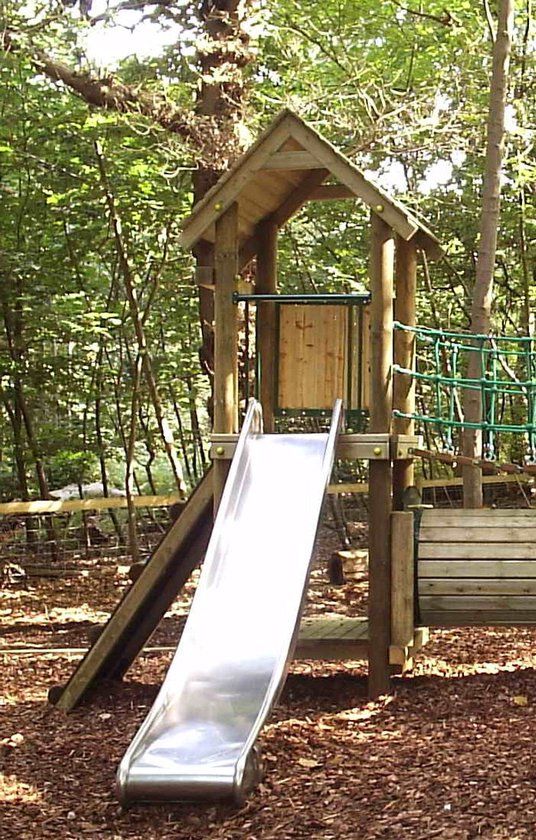 Intergard Glijbaan RVS speeltoestellen laag (platformhoogte 150cm)