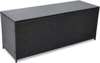 vidaXL Tuinbox 150x50x60 cm poly rattan zwart