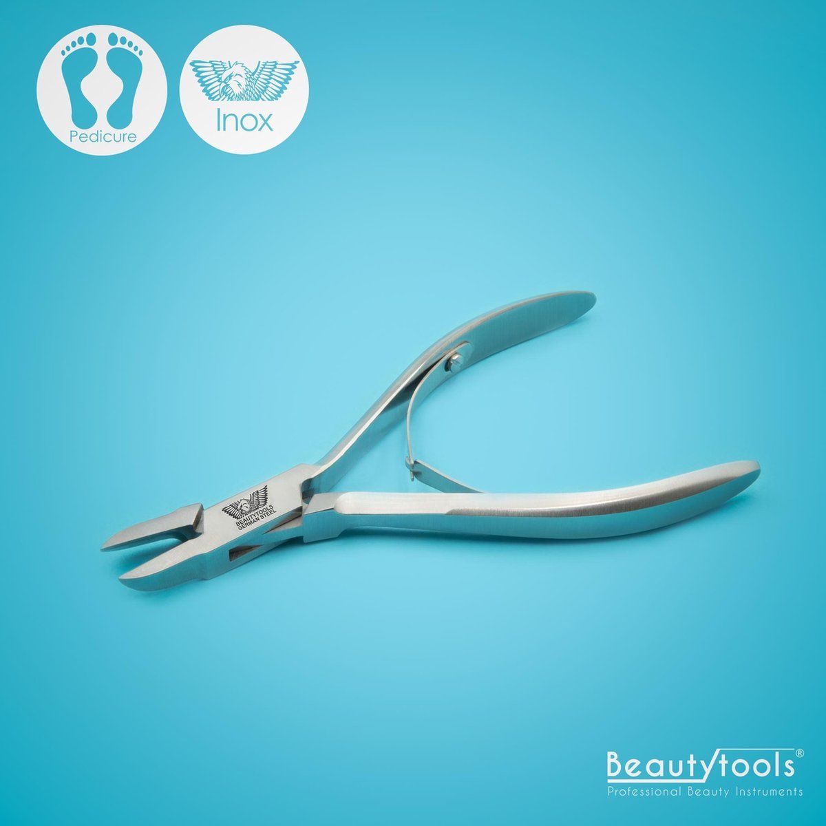 Beautytools.be BeautyTools Diabetes Nageltang/Nagelknipper - Harde Teennagels - Pedicure - Afgeronde Punt - 17 mm Rechte Bek (NN-1826)