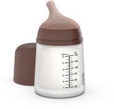 Suavinex Zero Zero Biberon Anti-colique - Débit lent - 180 ml - Brun foncé
