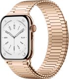 By Qubix Qubix Rosé Gouden Magnetische Stalen Band voor Apple Watch 44mm/45mm/46mm/49mm
