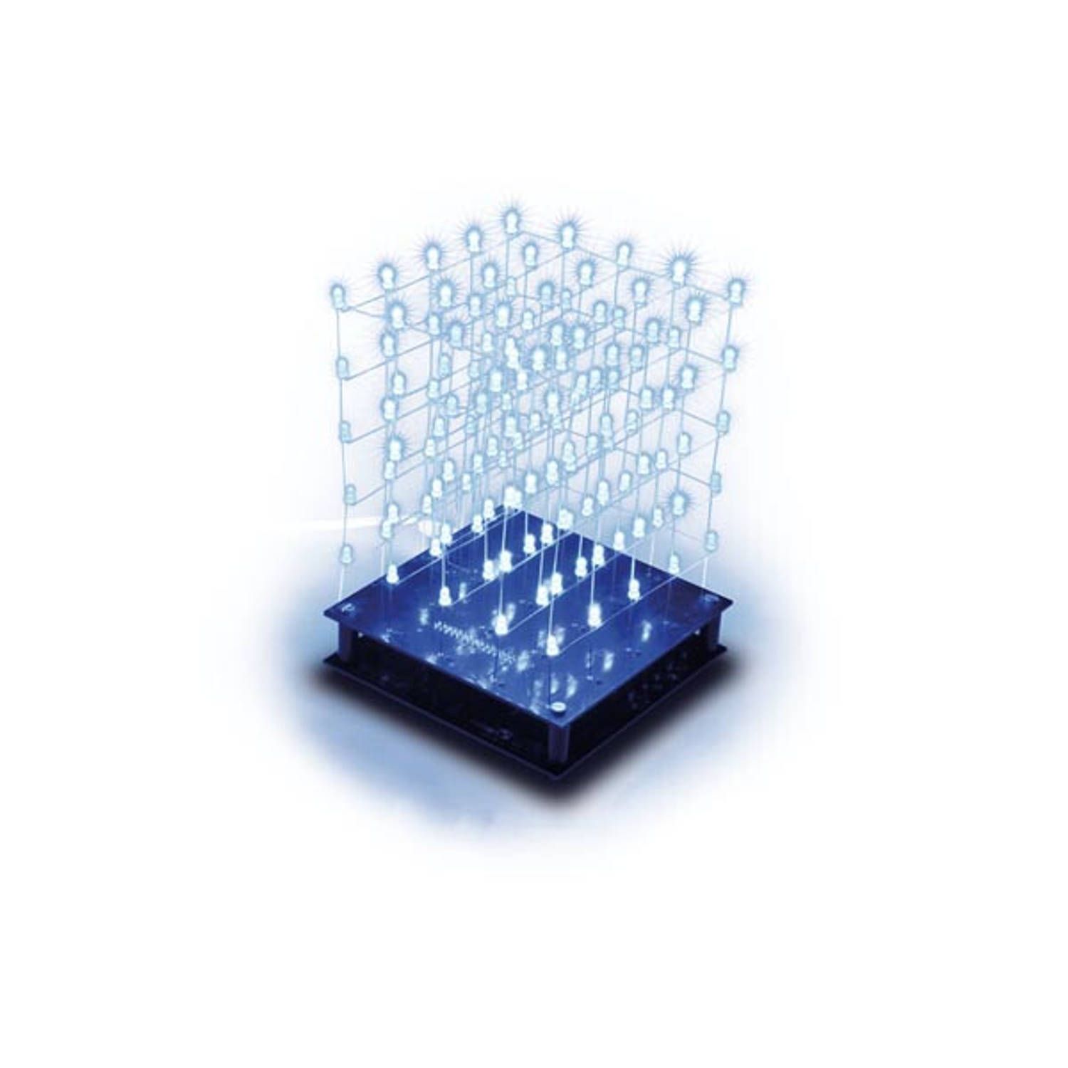 Whadda WSL8018B 3D LED Cube 5 x 5 x 5 Kit (Blue LEDs)