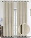 Goodivery Rideau occultant élégant en velours avec œillets 140 x 245 cm Beige