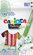 Carioca Carcioca textielstift Fabricliner doos van 10 stuks in geassorteerde kleuren