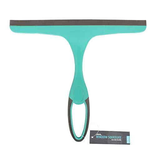 JVL Handheld ruitenwisserblad raamraker, turquoise/grijs,