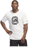 Adidas X Overtime Graphic T-shirt Korte Mouwen Wit M