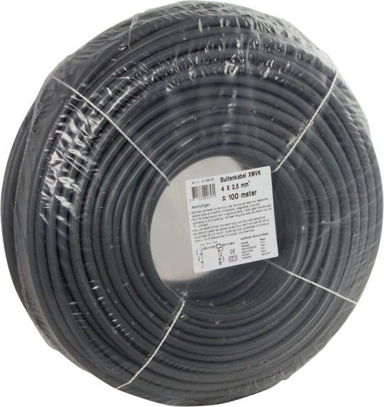 ProCable Buitenkabel XMVK 4x2.5mm² Grijs 100m