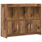 vidaXL Dressoir Oud hout 98,5 x 33 x 80 cm Bewerkt hout