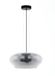 EGLO Priorat hangende plafondverlichting E27 Zwart, Transparant Staal Glas Rond IP20 1 lamp(en)