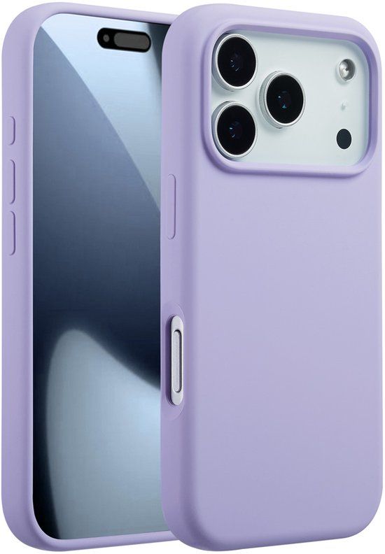 Accezz Liquid Silicone Backcover met MagSafe voor de Apple iPhone 17 Pro - Lavender Gray