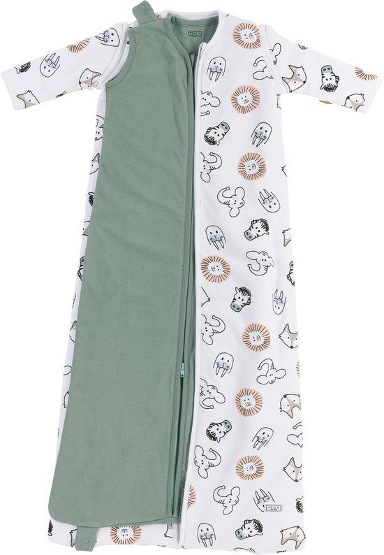 Meyco Baby Animal 4-Seizoenen Slaapzak - Multicolor - 70-100 cm