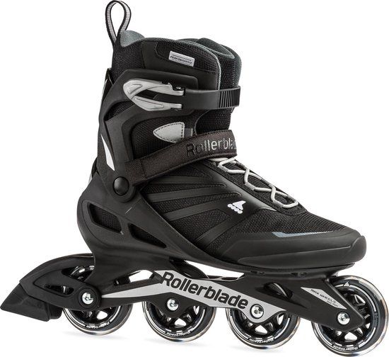 Rollerblade Zetrablade Heren Semi-Softboot Skeelers - Zwart/Grijs - Maat 45.5