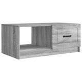 vidaXL Salontafel Grijs sonoma 90 x 50 x 37 cm Bewerkt hout
